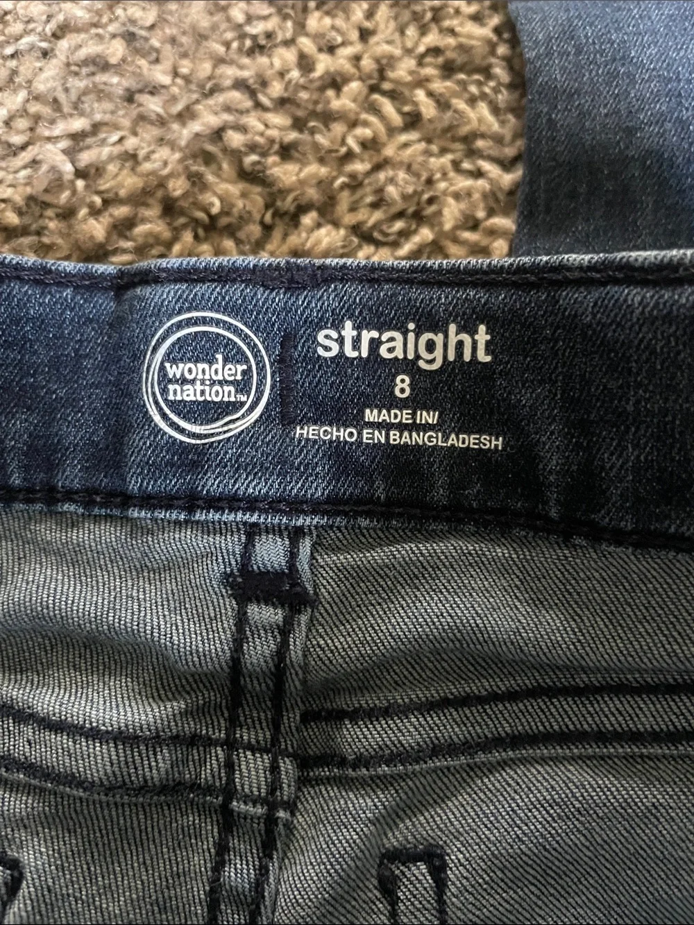wonder nation Dark Blue Straight Leg Kids Jeans